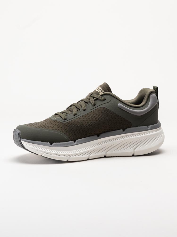 Skechers - Max Cushioning Premier 2.0 - Olivgröna löparskor i mesh