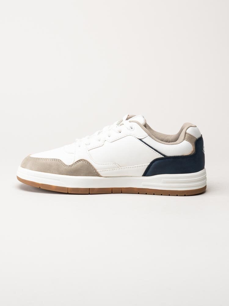 Dockers - Vita sneakers i skinnimitation