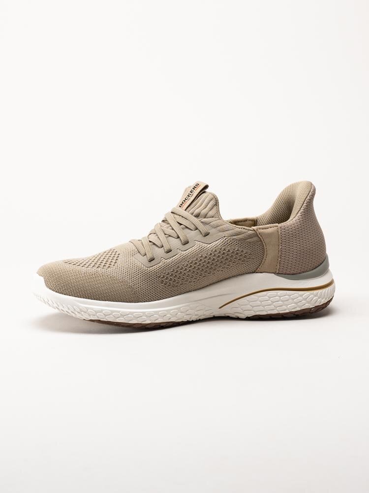 Dockers - Beige slip on sportskor i textil