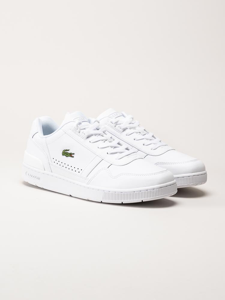 Lacoste - Vita sneakers i skinn