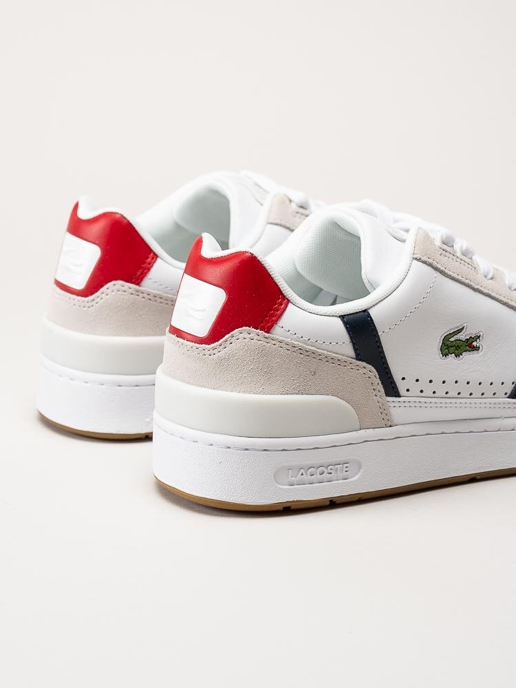 Lacoste - Vita sneakers i skinn och mocka