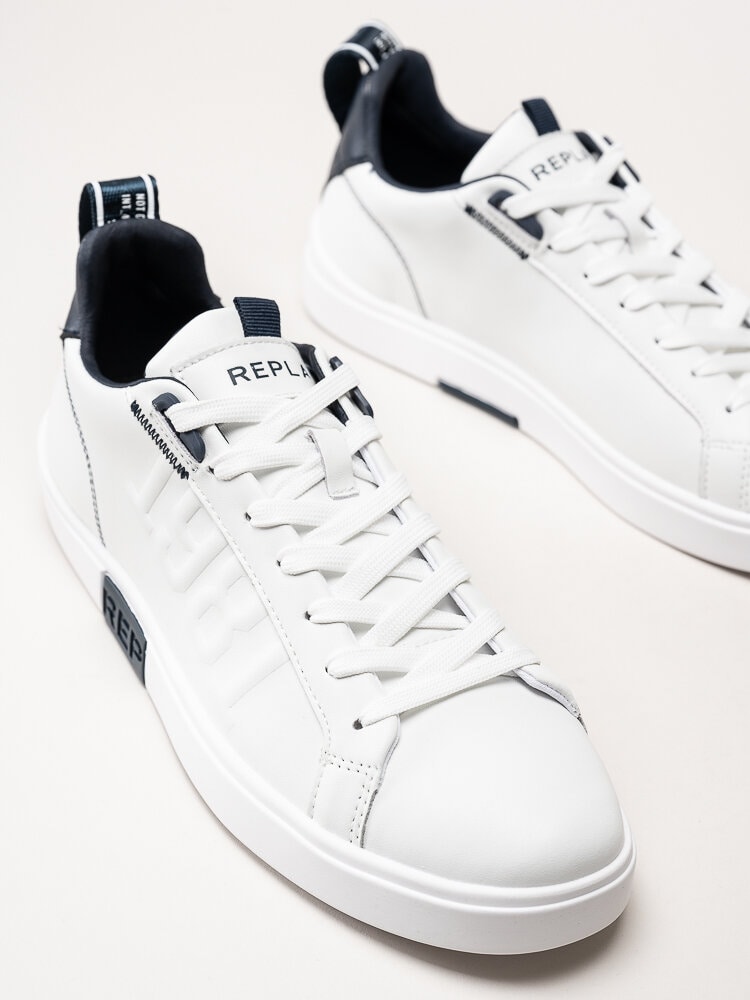 Replay - Polys 1981 Sneaker - Vita sneakers i skinn