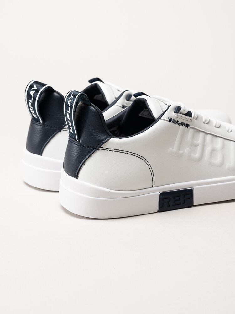 Replay - Polys 1981 Sneaker - Vita sneakers i skinn