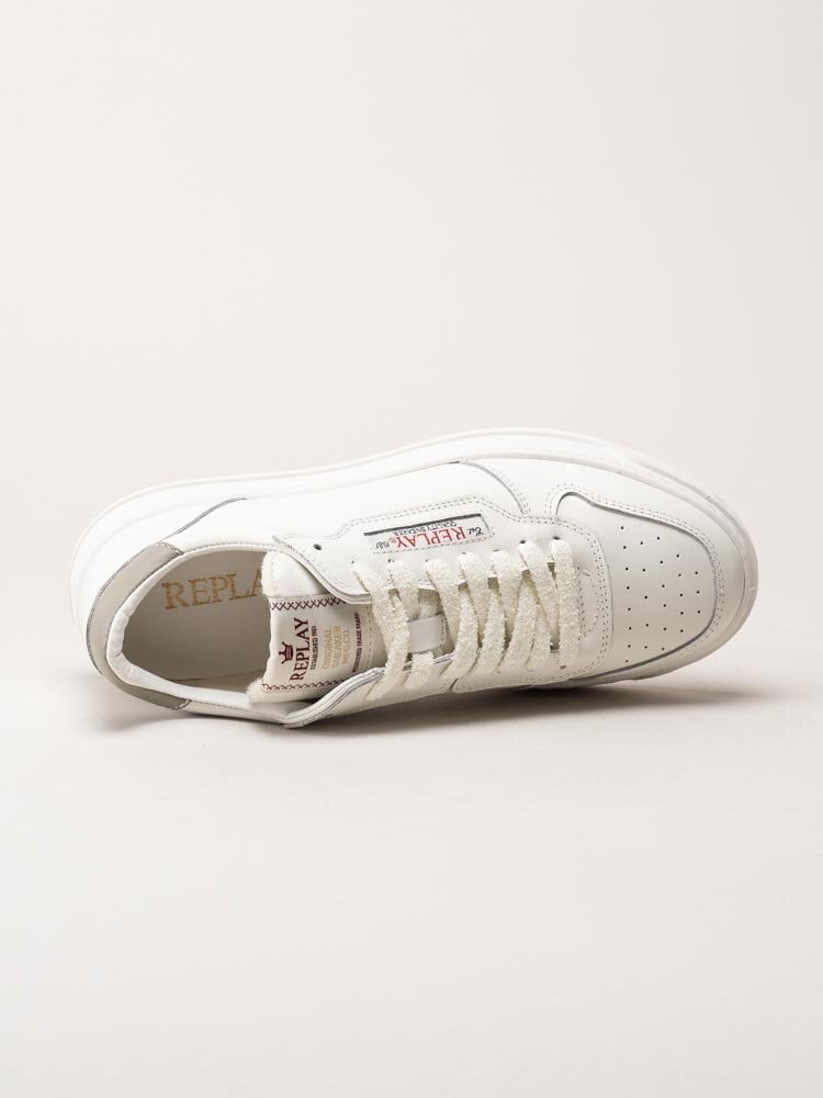 Replay - Reloud Unify Sneaker - Off white sneakers i skinn