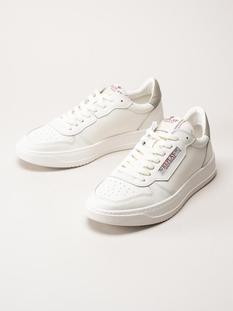 Replay - Reloud Unify Sneaker - Off white sneakers i skinn