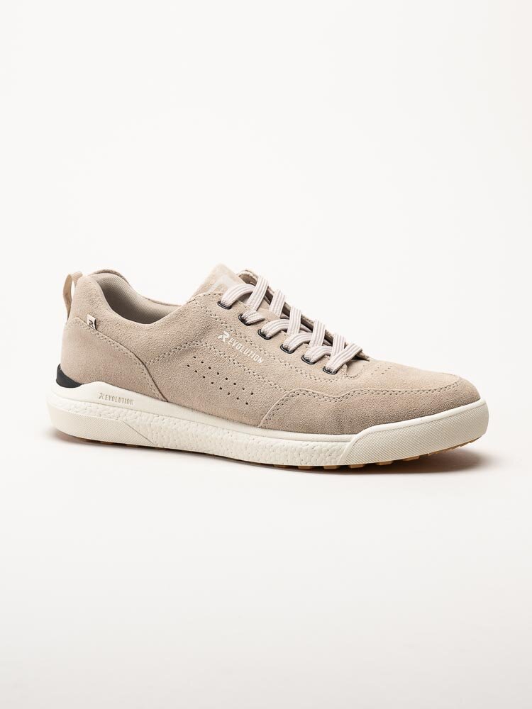 Rieker Evolution - Beige sneakers i mocka