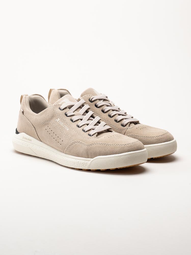 Rieker Evolution - Beige sneakers i mocka