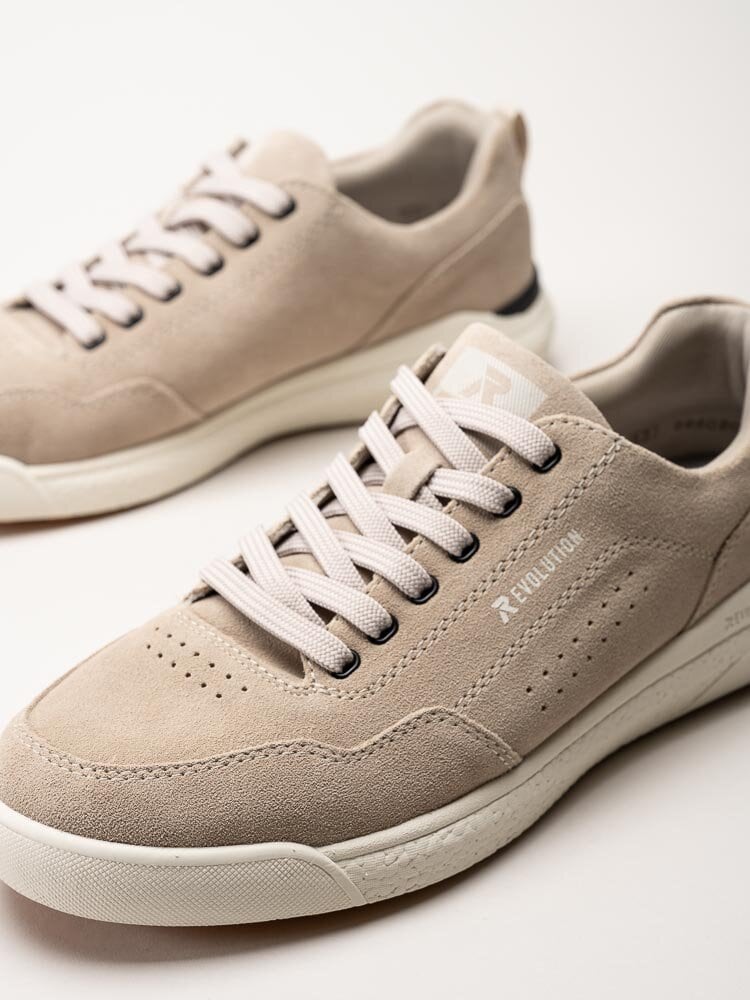 Rieker Evolution - Beige sneakers i mocka