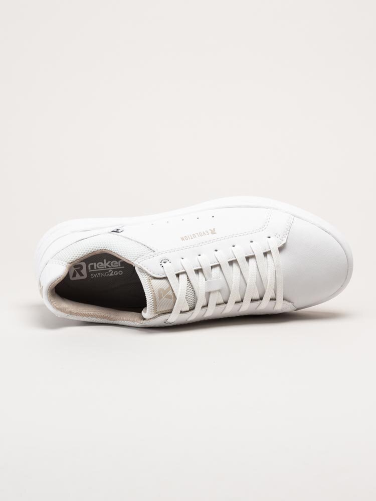 Rieker Evolution - Vita sneakers i skinn