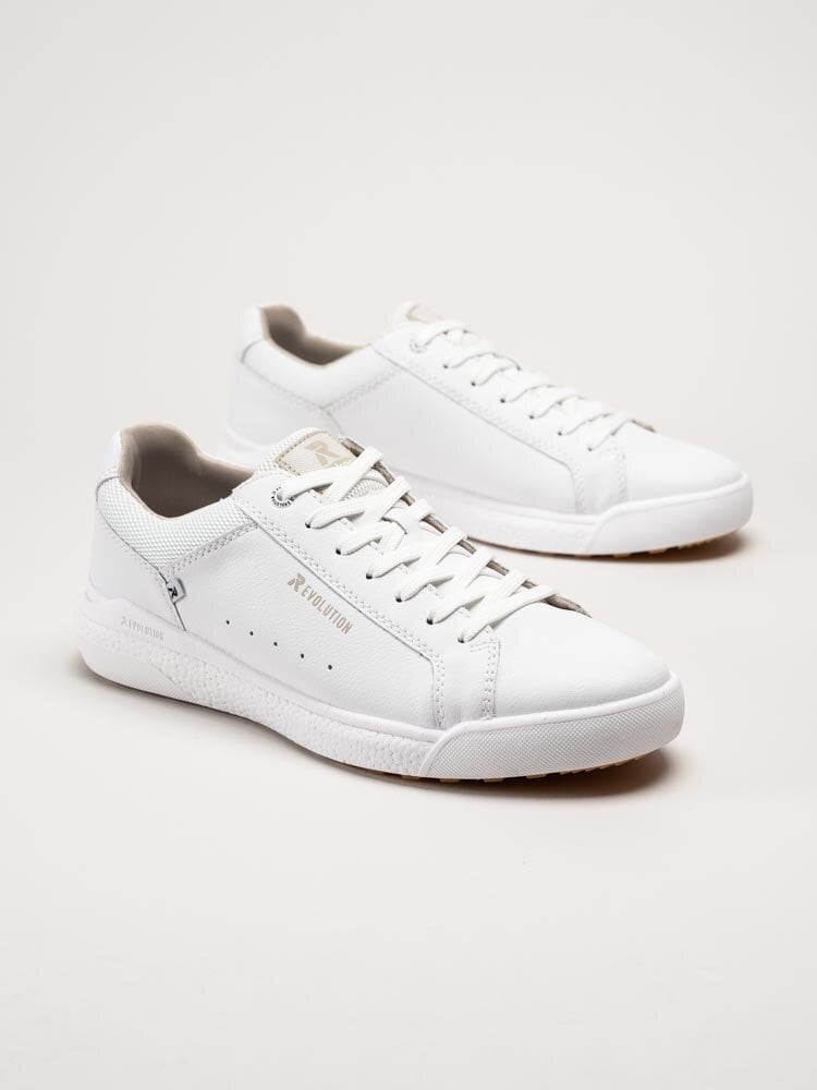 Rieker Evolution - Vita sneakers i skinn