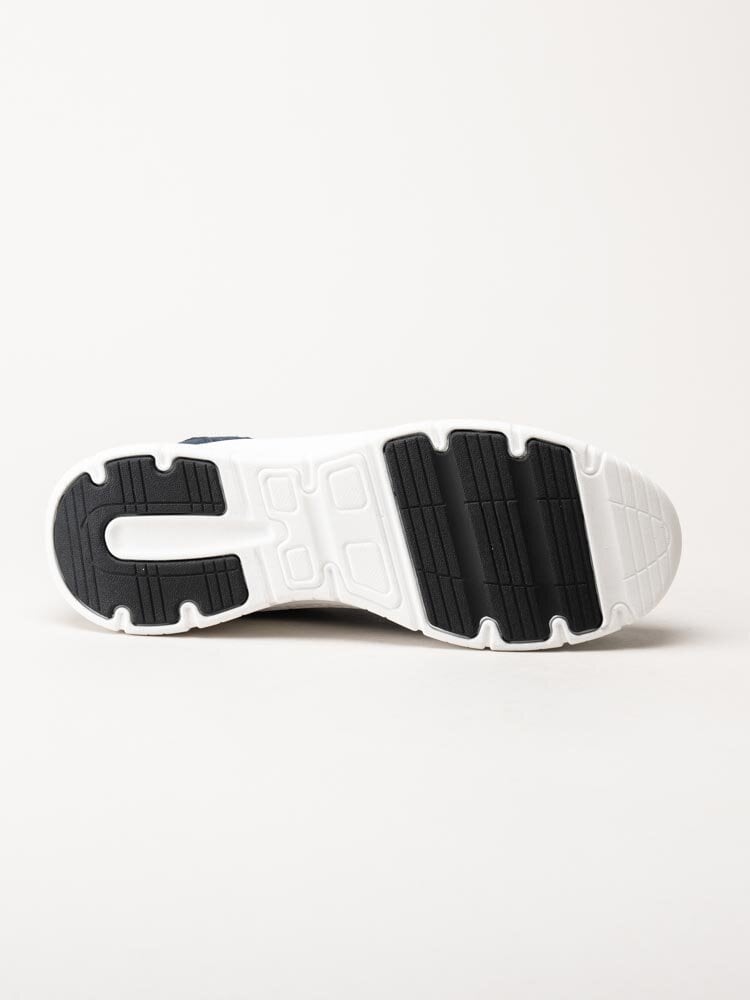 PoleCat - Arch New York - Mörkblå slip on skor i textil