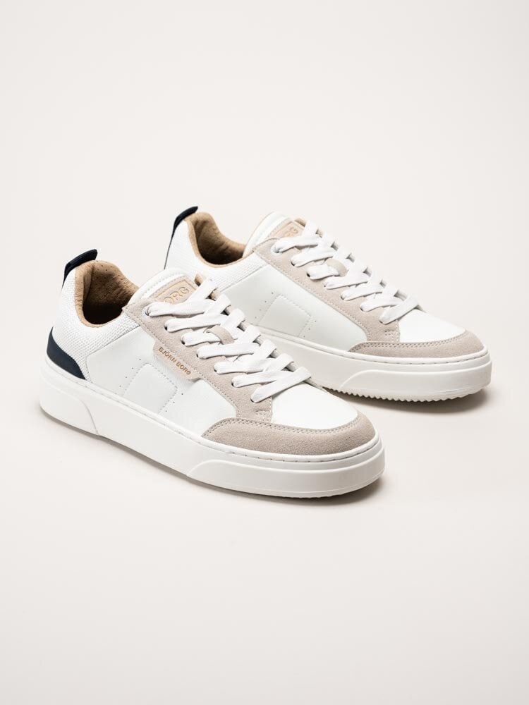 Björn Borg - T1930 Nyl M - Vita sneakers i skinnimitation