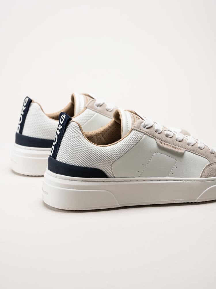 Björn Borg - T1930 Nyl M - Vita sneakers i skinnimitation