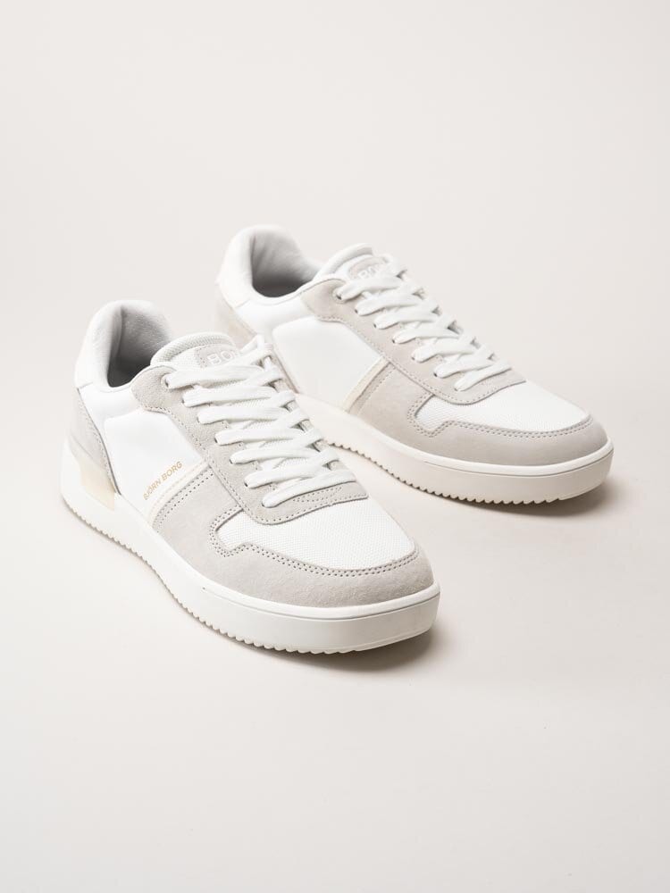 Björn Borg - T2900 BSC M - Vita sneakers i skinnimitation