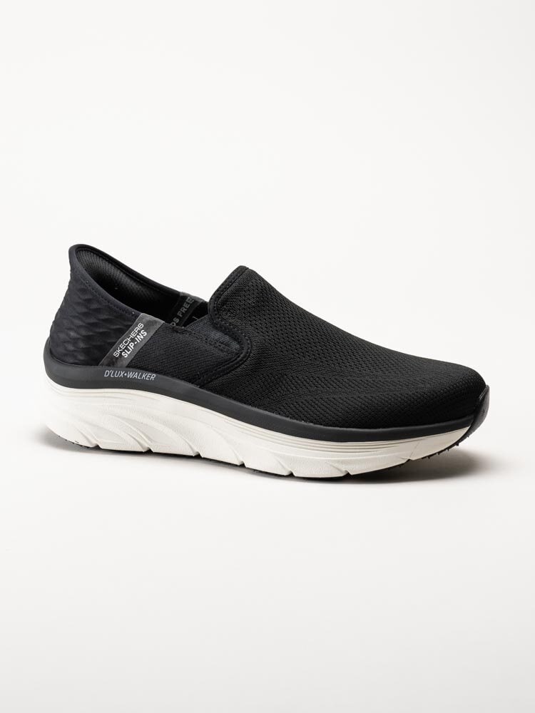 Skechers - D´Lux Walker Orford - Svarta slip-ins sneakers i textil