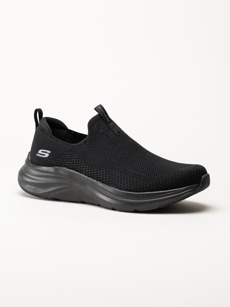 Skechers - Vapor Foam Covert - Svarta slip on sneakers i textil