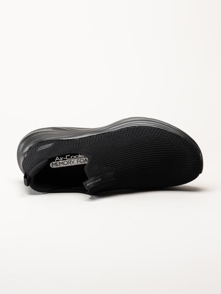 Skechers - Vapor Foam Covert - Svarta slip on sneakers i textil