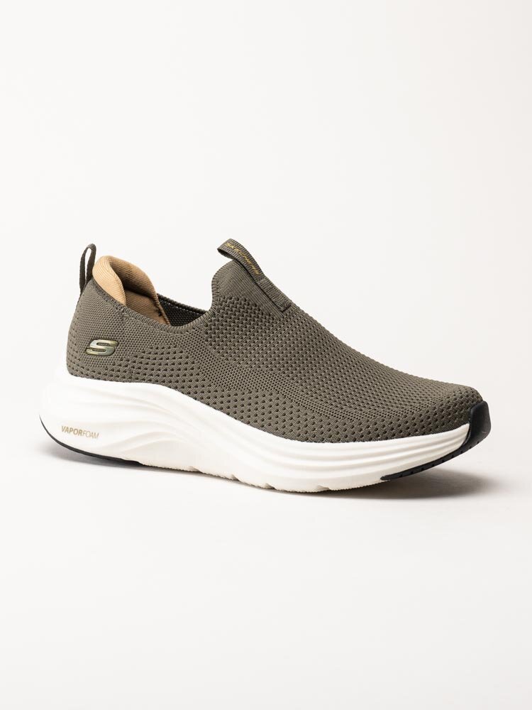 Skechers - Mens Vapor Foam - Gröna slip on sneakers i textil