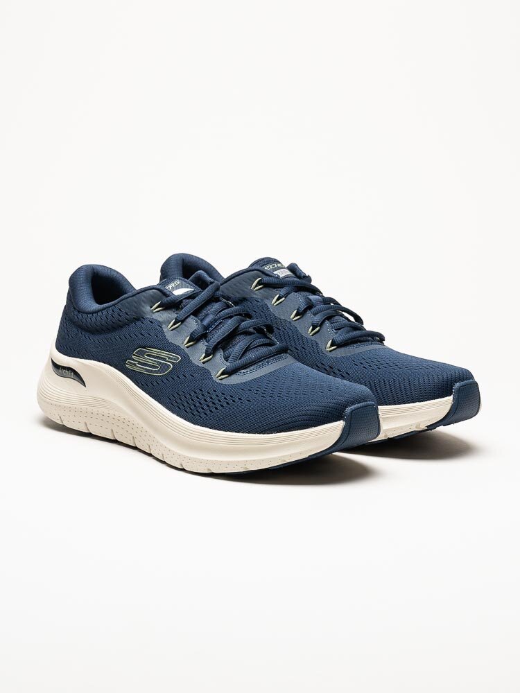 Skechers - Arch Fit 2.0 - Navyfärgade sportskor i textil