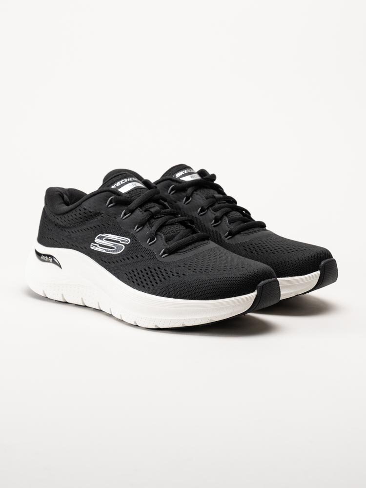 Skechers - Arch Fit 2.0 - Svarta sportskor i textil