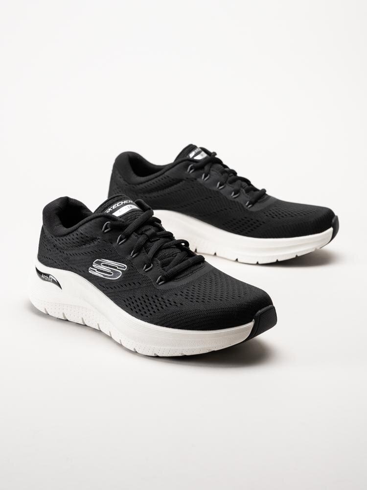 Skechers - Arch Fit 2.0 - Svarta sportskor i textil