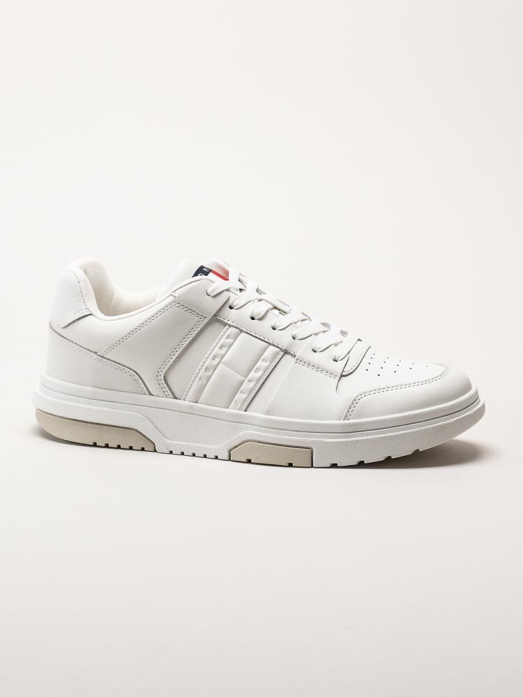 Tommy Hilfiger - The Brooklyn Leather - Vit beige sneakers i skinn