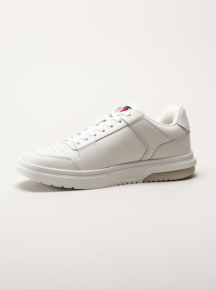 Tommy Hilfiger - The Brooklyn Leather - Vit beige sneakers i skinn