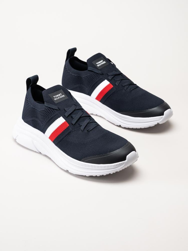 Tommy Hilfiger - Modern Runner Knit - Mörkblå slip on sneakers