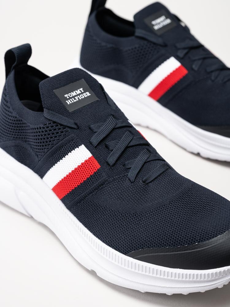 Tommy Hilfiger - Modern Runner Knit - Mörkblå slip on sneakers