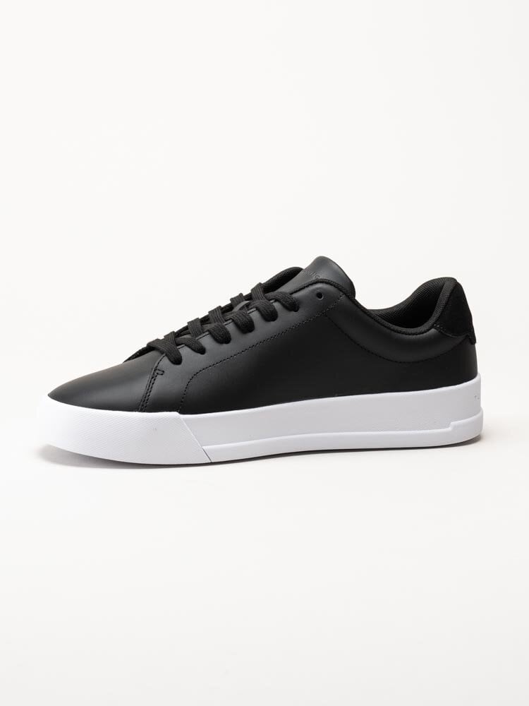 Tommy Hilfiger - Court Leather - Svarta sneakers i skinn