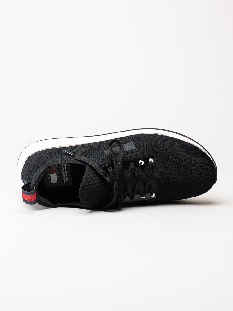 Tommy Hilfiger - Elevated Runner - Svarta slip on sneakers i textil