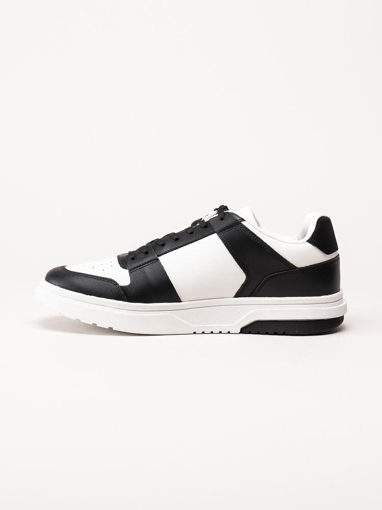 Tommy Hilfiger - TJM leather Cupsole 2.0 - Svart vita sneakers i skinn