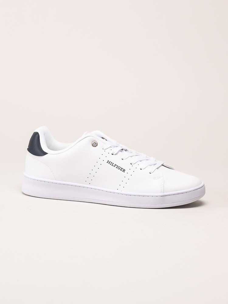 Tommy Hilfiger - TH Court Cup Lth - Vita sneakers i skinn