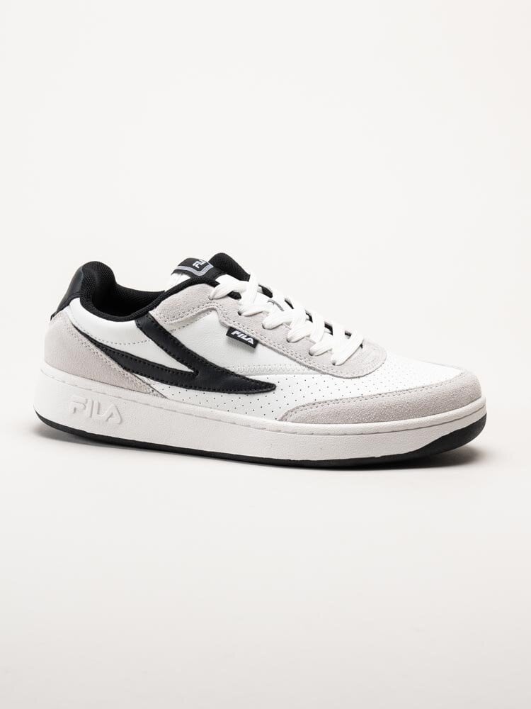 FILA - Sevaro S - Vit svarta sneakers i mocka och skinn