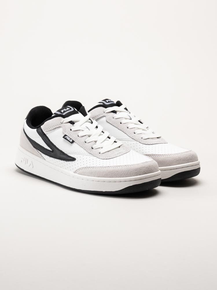 FILA - Sevaro S - Vit svarta sneakers i mocka och skinn