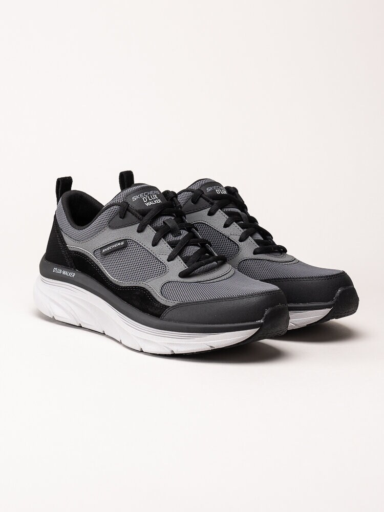 Skechers - DLux Walker - New Moment - Grå sportskor i textil