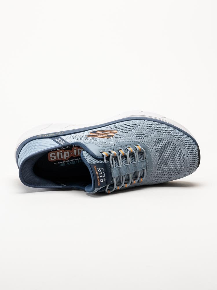 Skechers - D´Lux Walker 2.0 - Rezinate - Ljusblå slip-ins sportskor i textil