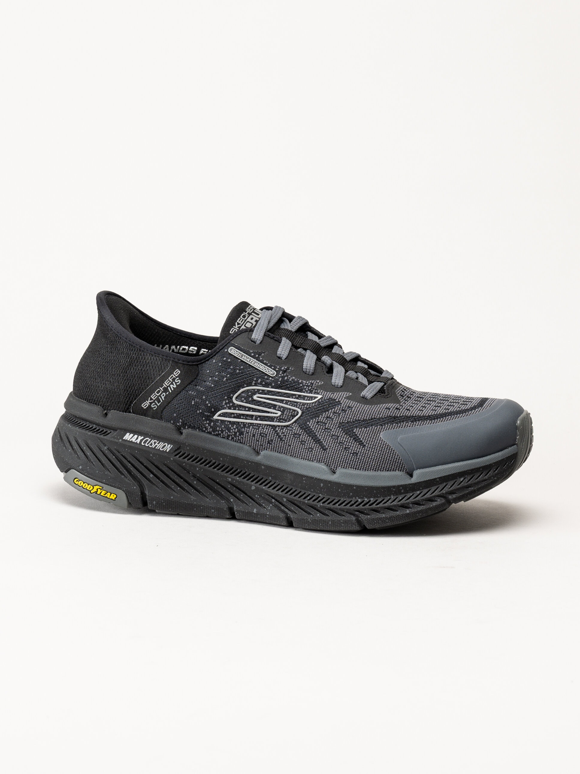 Skechers - Slip-Ins Max Cushioning - Svarta slip-ins sportskor