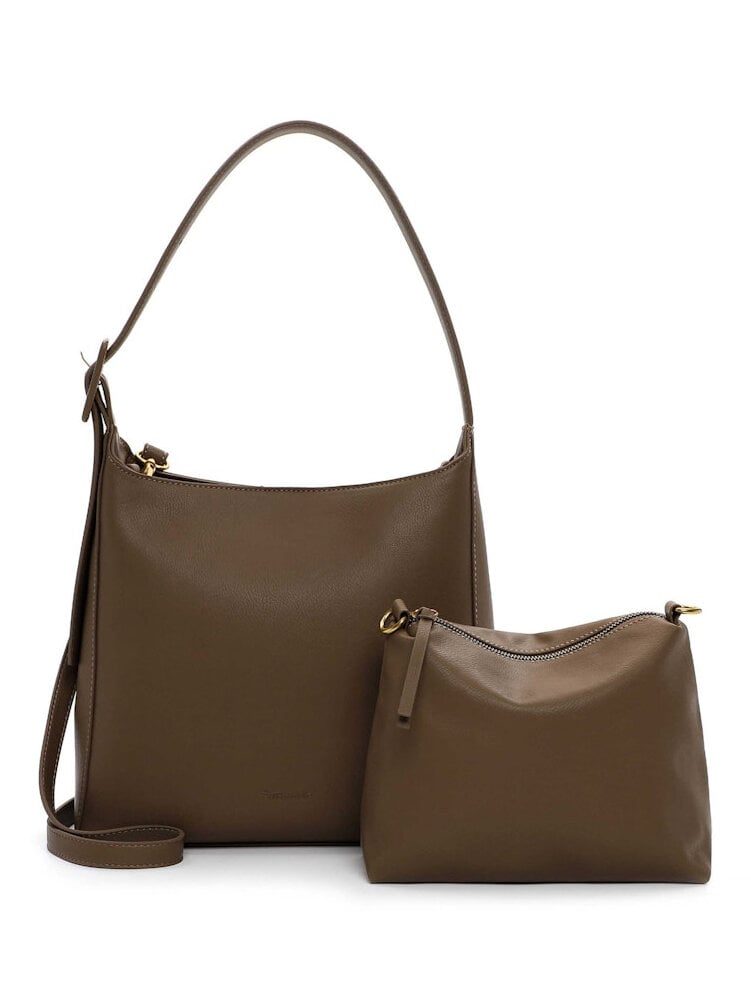Tamaris bags - Gunda Pouch M - Beige stilren minimalistisk väska - två i en