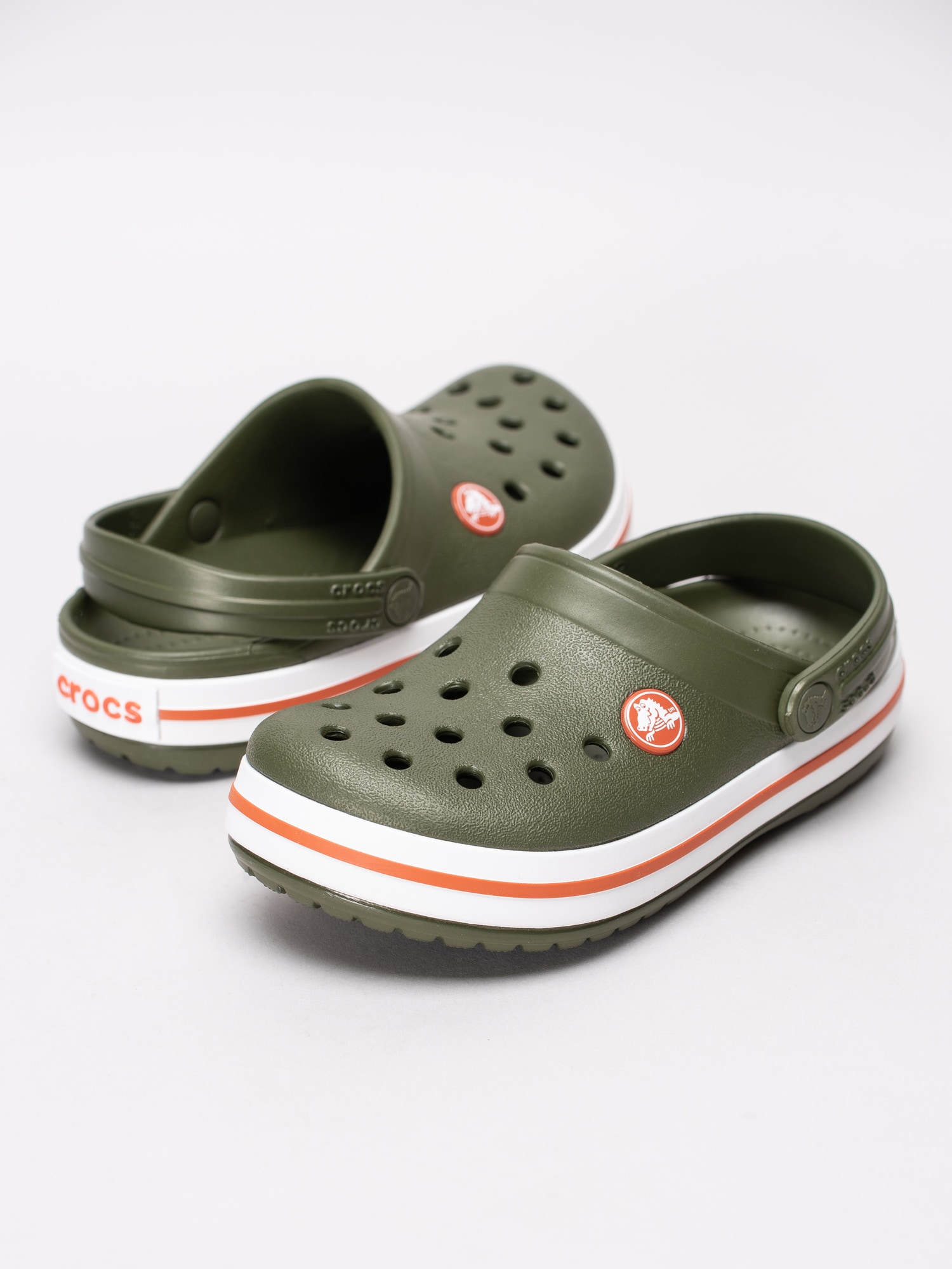 64191013 Crocs Crocband Clog K mörkgröna barn foppatofflor-6