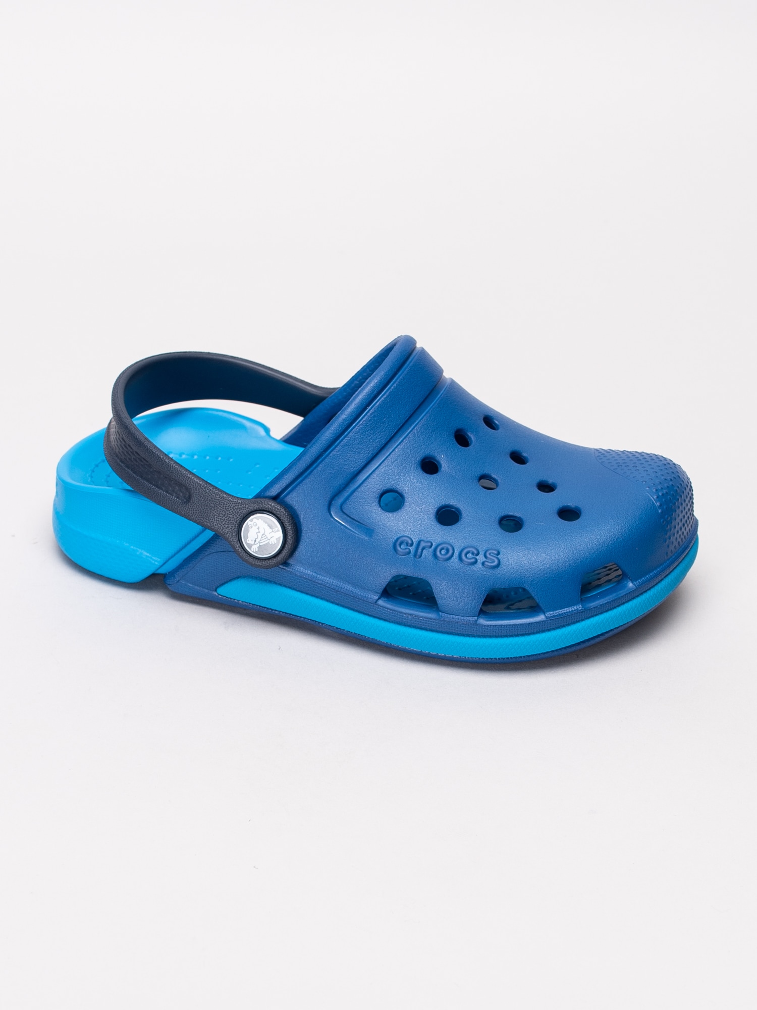 64191017 Crocs Electro III Clog K 204991-43L blå badtofflor med hälrem-1