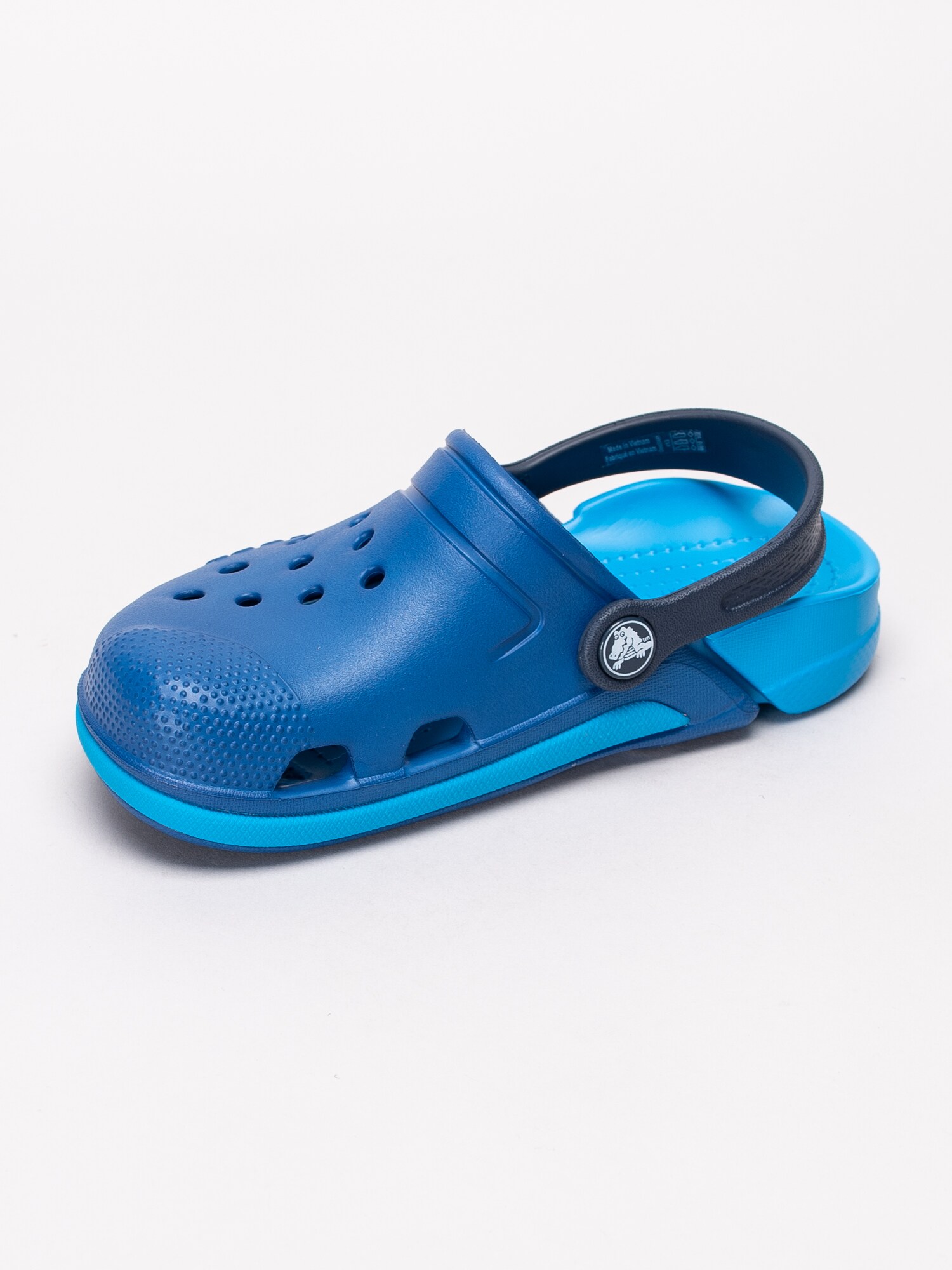 64191017 Crocs Electro III Clog K 204991-43L blå badtofflor med hälrem-2