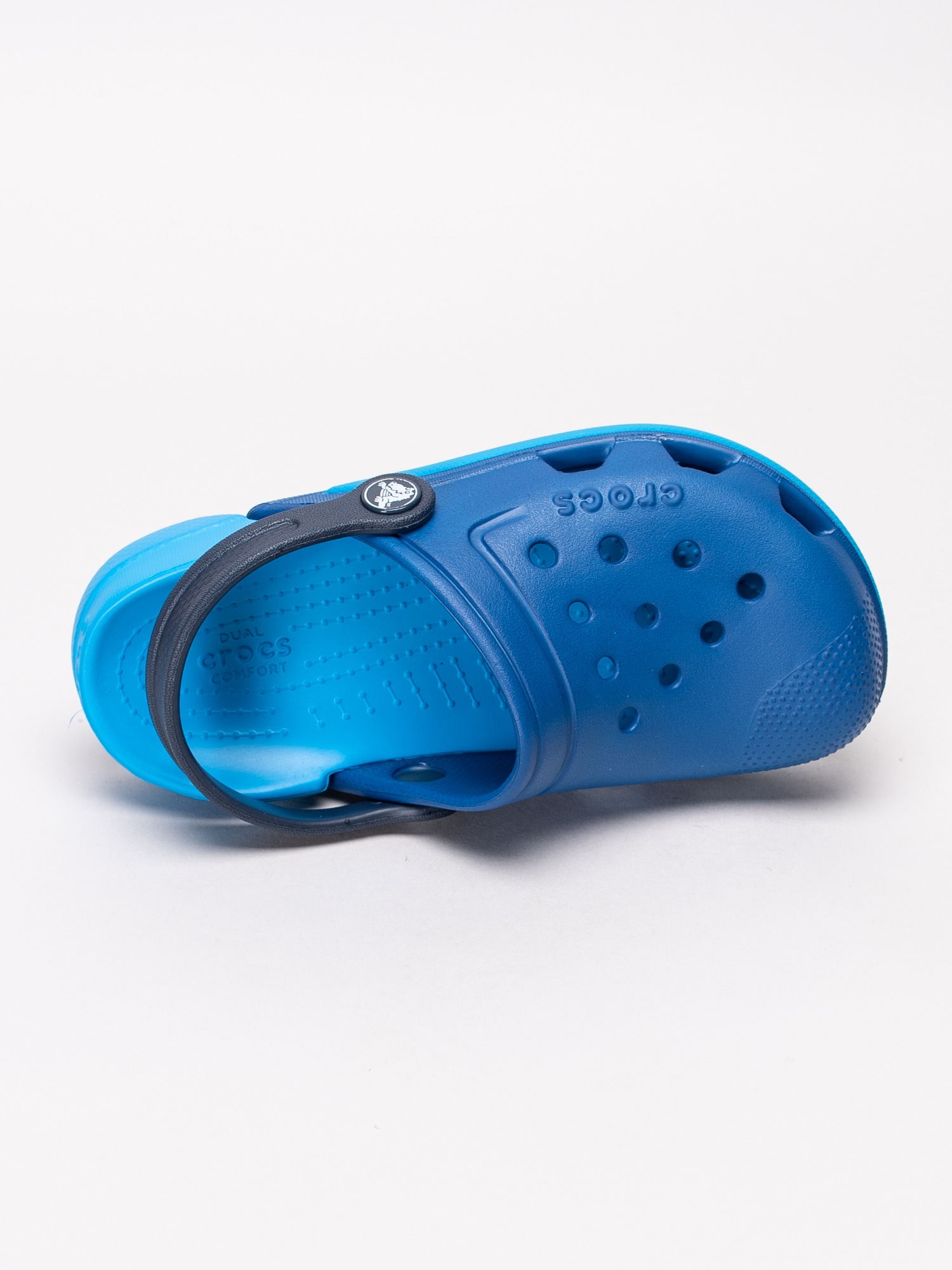 64191017 Crocs Electro III Clog K 204991-43L blå badtofflor med hälrem-4