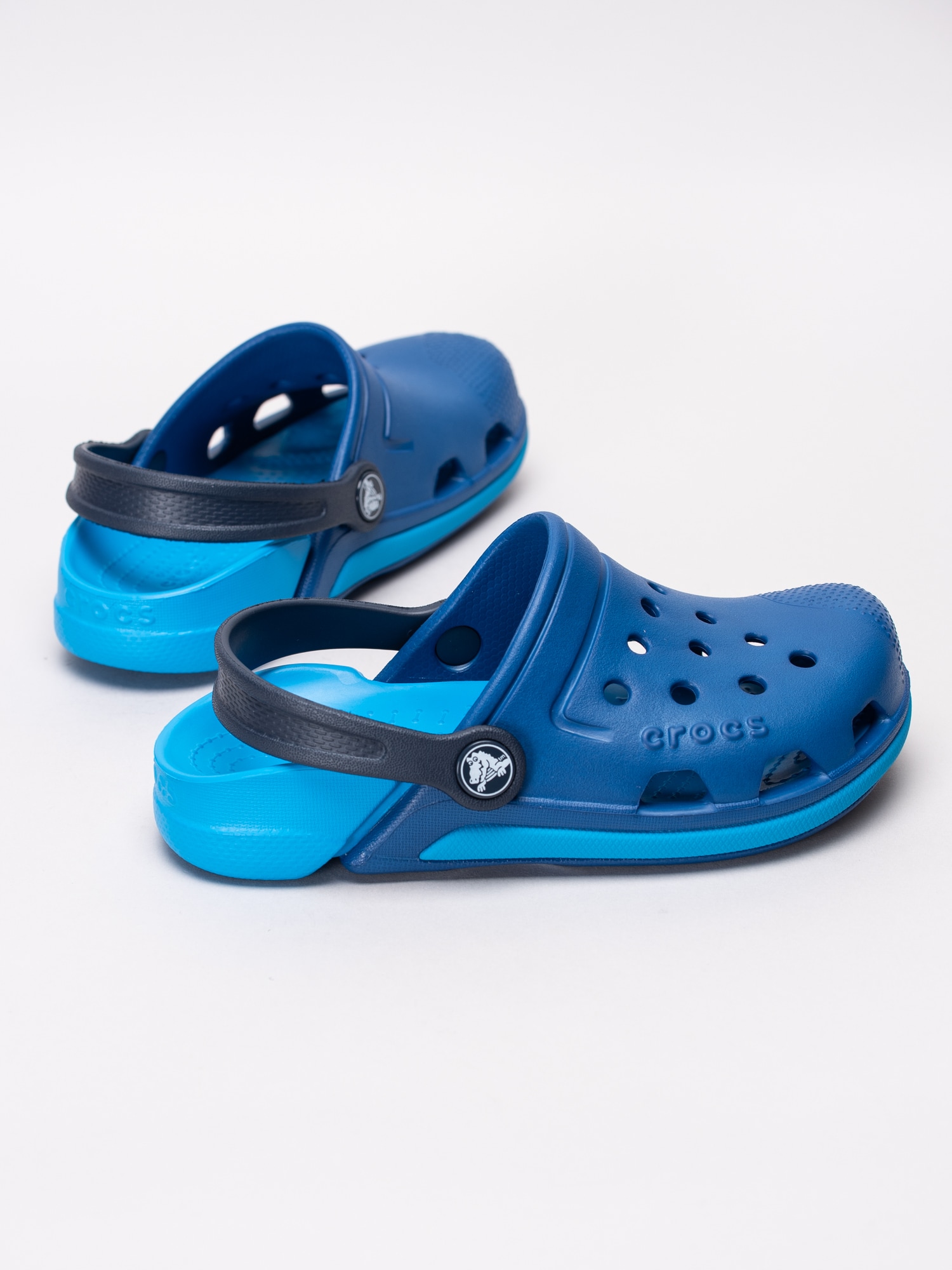 64191017 Crocs Electro III Clog K 204991-43L blå badtofflor med hälrem-6