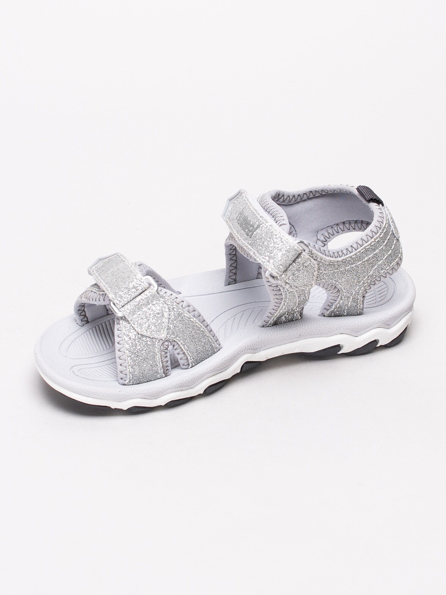 64191032 Hummel Sandal Glitter Jr 203-306-1508 silver glittriga sportiga barnsandaler-2