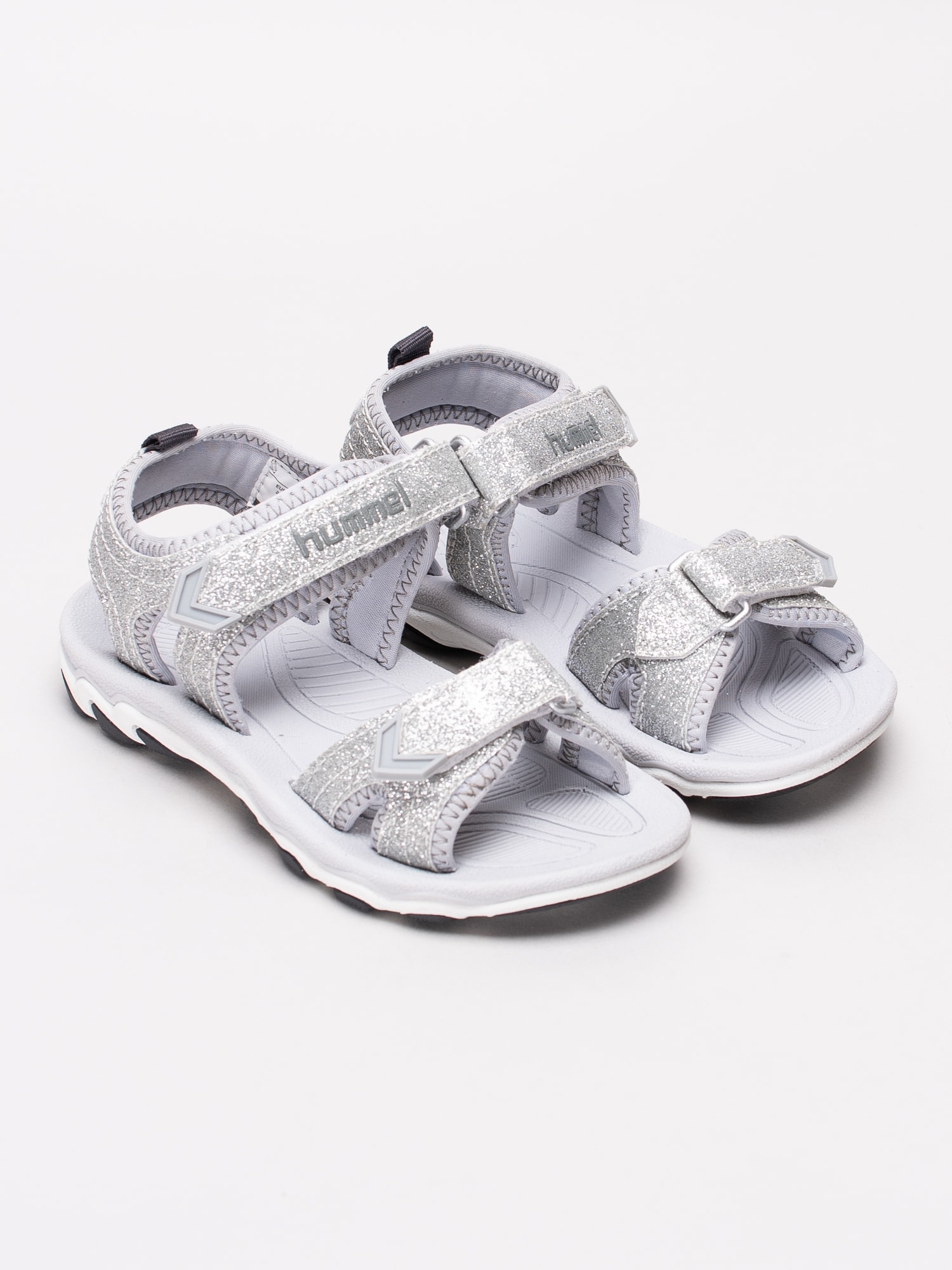 64191032 Hummel Sandal Glitter Jr 203-306-1508 silver glittriga sportiga barnsandaler-3