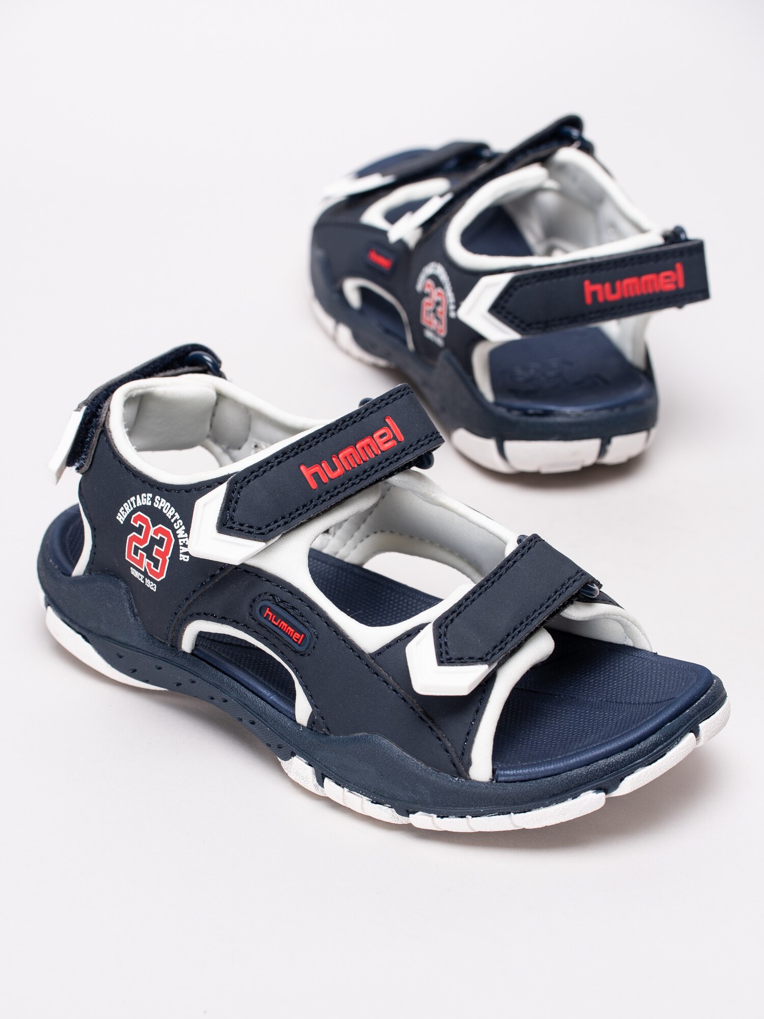 64191033 Hummel Sandal Trekking Heritage Jr 203-308-1009 mörkblå sportiga barnsandaler-6