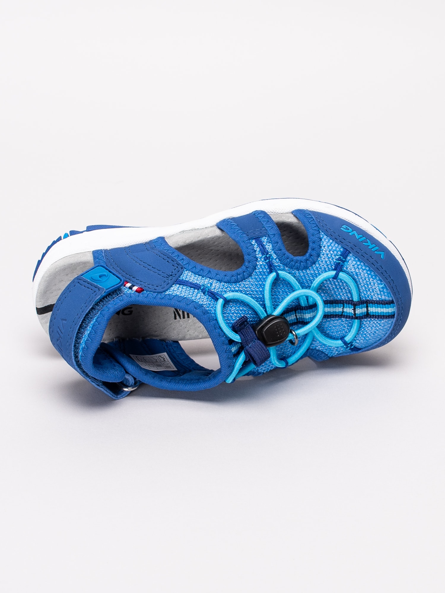 64191046 Viking Thrill II 3-49500-7635 blå sandalskor med resårsnörning-4