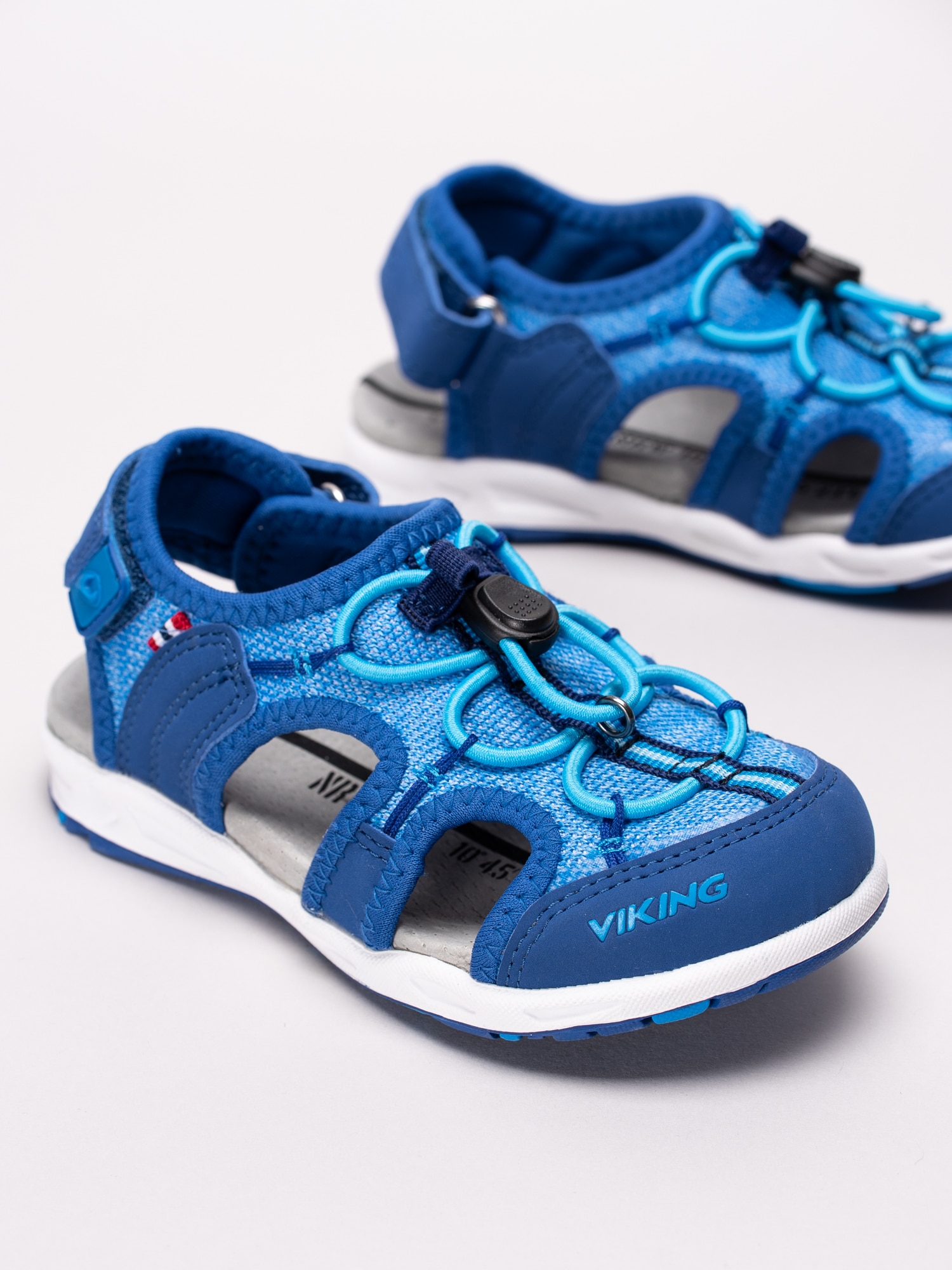 64191046 Viking Thrill II 3-49500-7635 blå sandalskor med resårsnörning-6