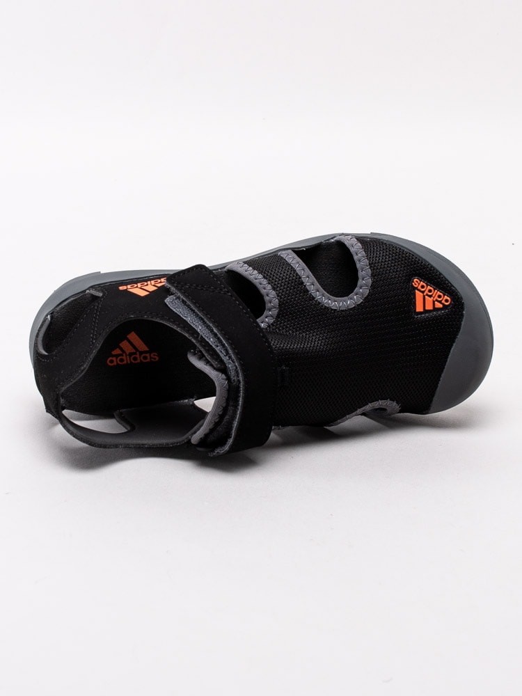 64201001 Adidas Captain Toey Kids EF2241 Svarta sandalskor med kardborreknäppning-4